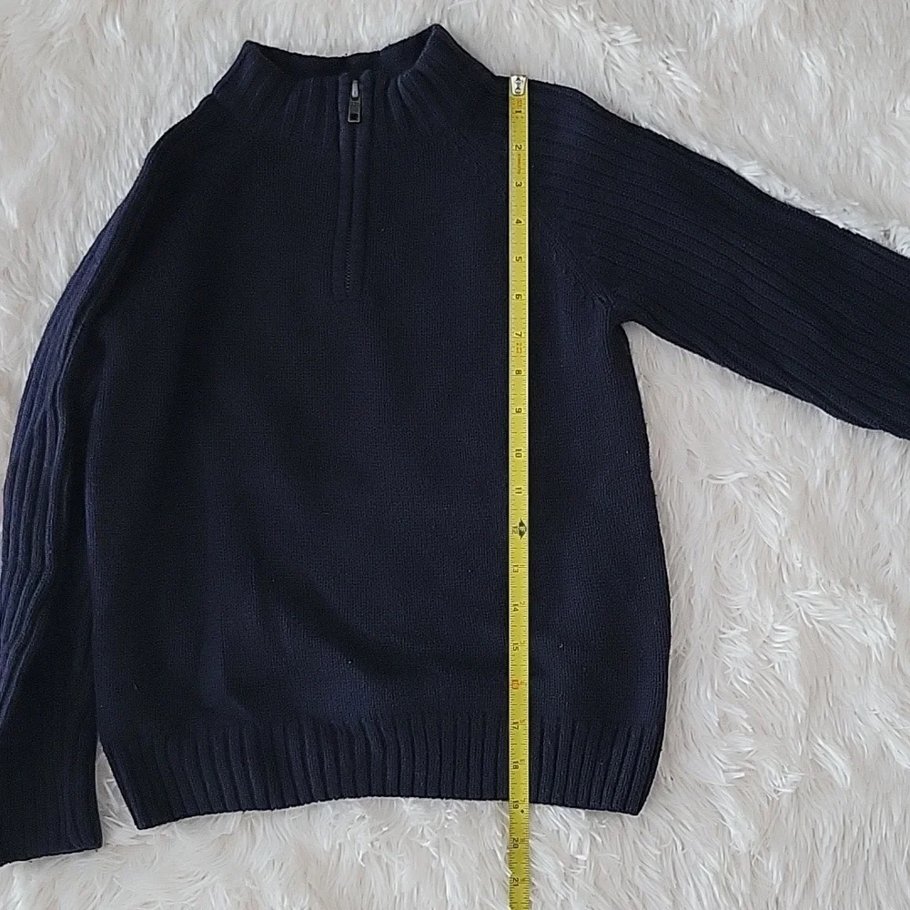Gymboree Navy Quarter Zip Pullover Sweater Boys Size 7/8